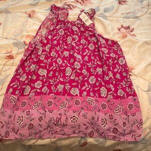 Loft XS pink flower tank